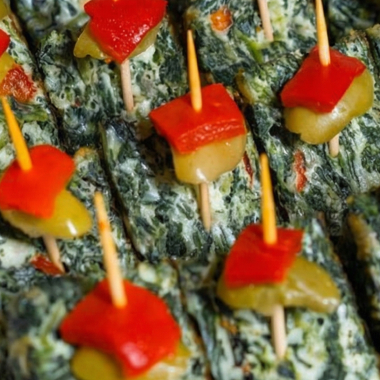 Pinchos Tortilla de espinaca