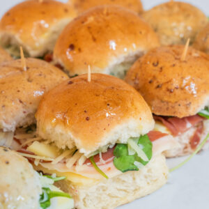 Bollito Jamón crudo, Rúcula y Queso